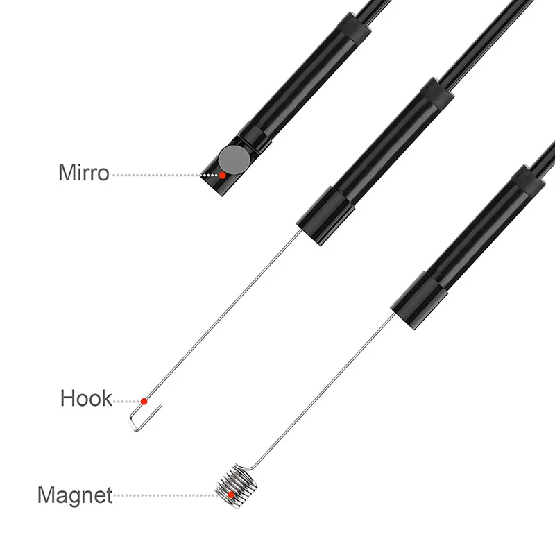 3 в 1 Водонепроницаемый эндоскоп с USB Type C 8 мм|Камеры видеонаблюдения| |