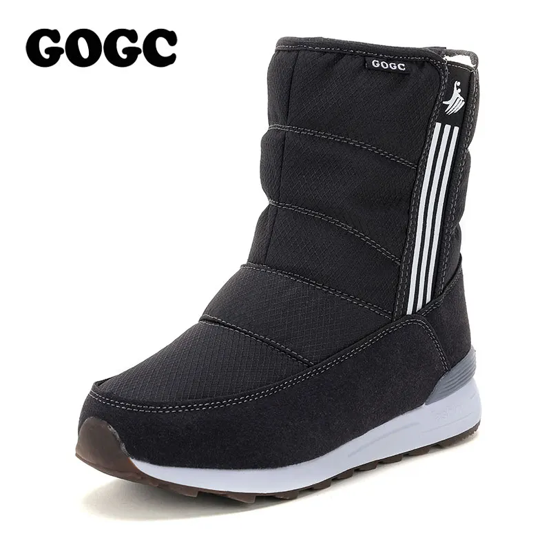 Comprar GOGC impermeable caliente botas para mujer botas para la nieve caliente 2018 de moda botas de invierno de las mujeres con piel de peluche de gran tamaño de invierno zapatos de las mujeres
