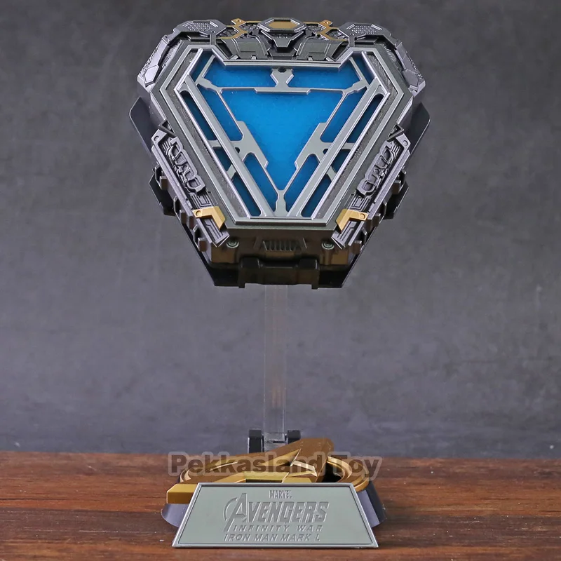 

Iron Man Mark 50 MK50 Nano Suit Armor Arc Reactor Action Figure LED Light Toys Model Iron Man Anime Figuras Brinquedos Gift