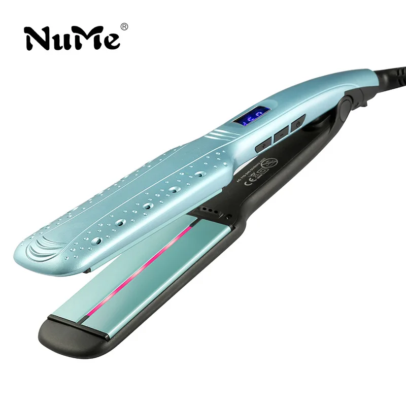 

100-240V 2 IN 1 Professional Hair Straightener Flat Ion Curling Irons Straight Hair Styling Tourmaline Ceramic Heating Plate100