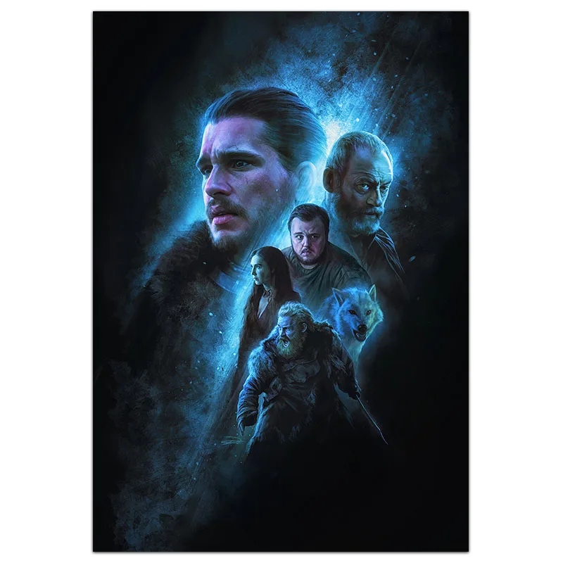 

Game of Thrones 7 Silk Posters Wall Art Prints Painting 12x18 16x24 inch Decorative Pictures Living Room Decoration Daenerys