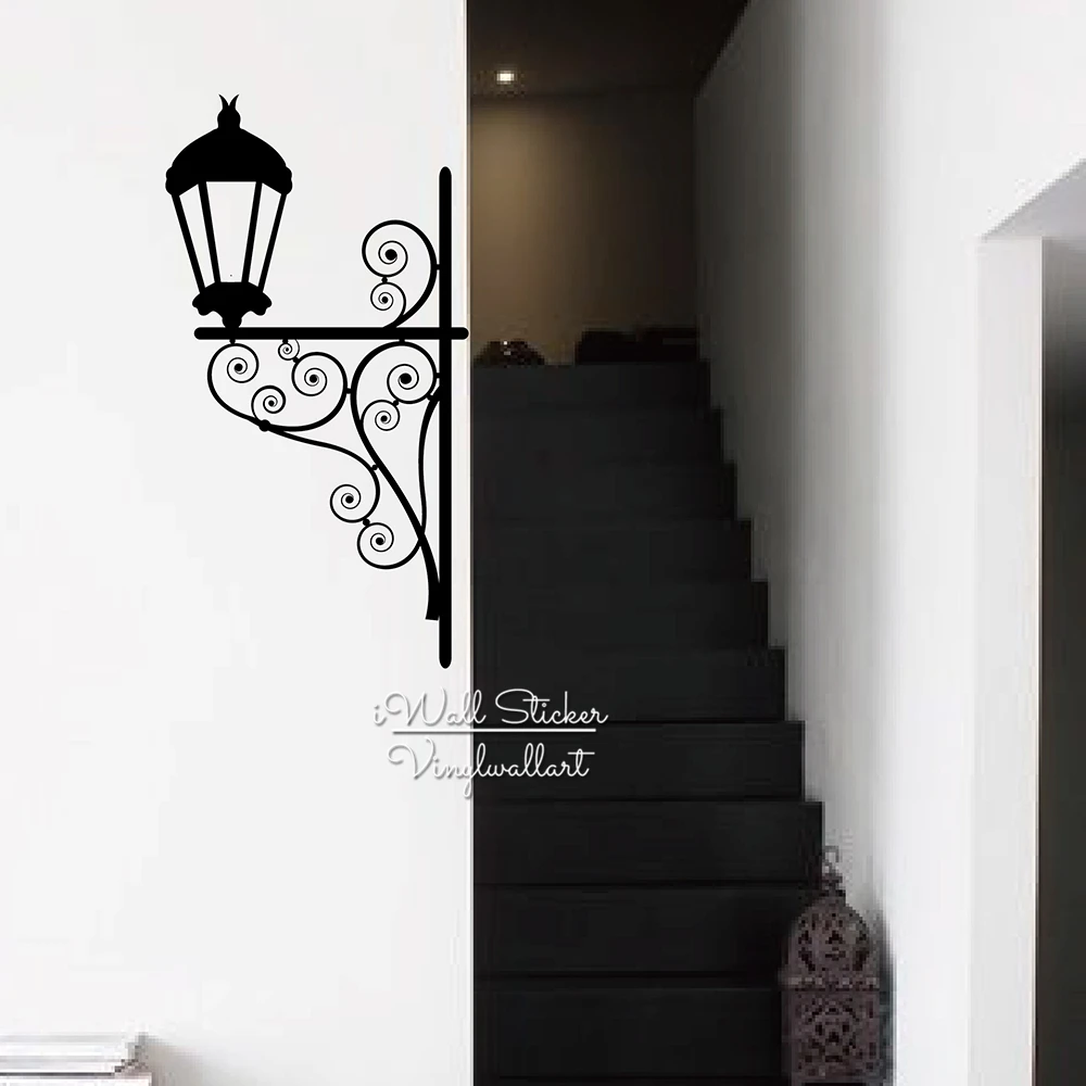 Street Lamp Wall Sticker Modern Lamp Wall Decal DIY Modern Wall Decors