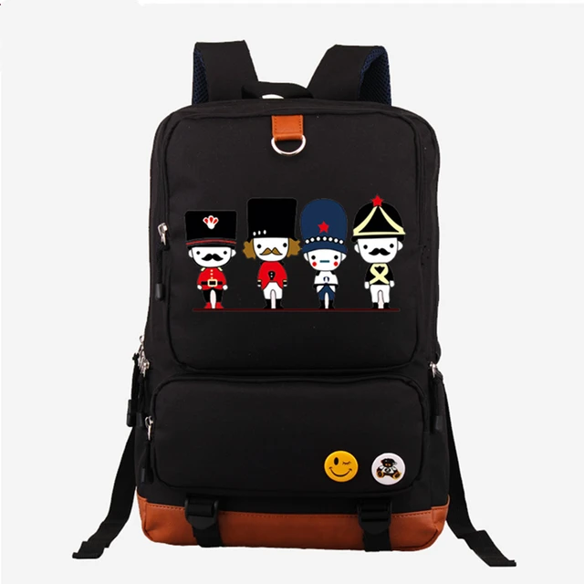 Mochilas Lona Inglés Nuevo Historieta 2017 Impresión Estilo Británico Soldados Mochila Bolsas Del Portátil Y Kawaii OxxYAq7