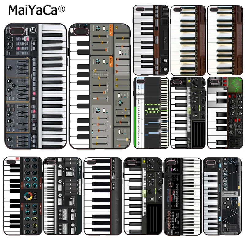 MaiYaCa клавиатура синтезатор музыки распродажа телефонный чехол для iphone SE 2020 11 pro 55s