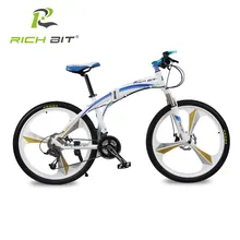 Richbit Алюминиевый складной велосипед 27 скорость двойной горный велосипед дисковые тормоза с переменной скоростью Дорожный велосипед гоночный велосипед белый и синий