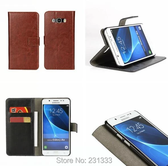 

For Samsung Galaxy J510 J710 J3 J310 LG G5 Crazy Horse Wallet Flip Leather Pouch Case Mad ID Card Stand Money Cover Fashion 1pcs