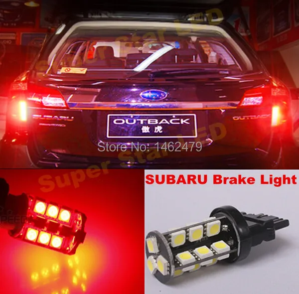 

2 x 7443 T20 W21/5W Car LED STOP TAIL Bulbs Brake Lights Bulb For SUBARU Outback Tribeca Legacy Forester Impreza