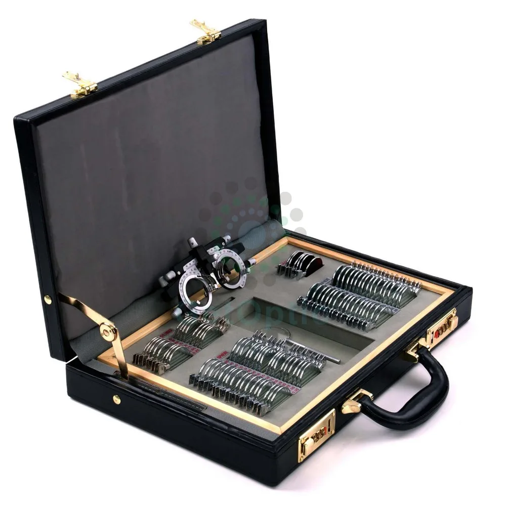 

LOCHOSS Optometric 90 pcs Metal Rims Trial Frame Lens Set 36mm Aperture Gift Trial Frame