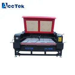 Acctek автоматическая подача лазерная машина дешевая тканевая Лазерная резка машина/домашний тканый Лазерная резка машина