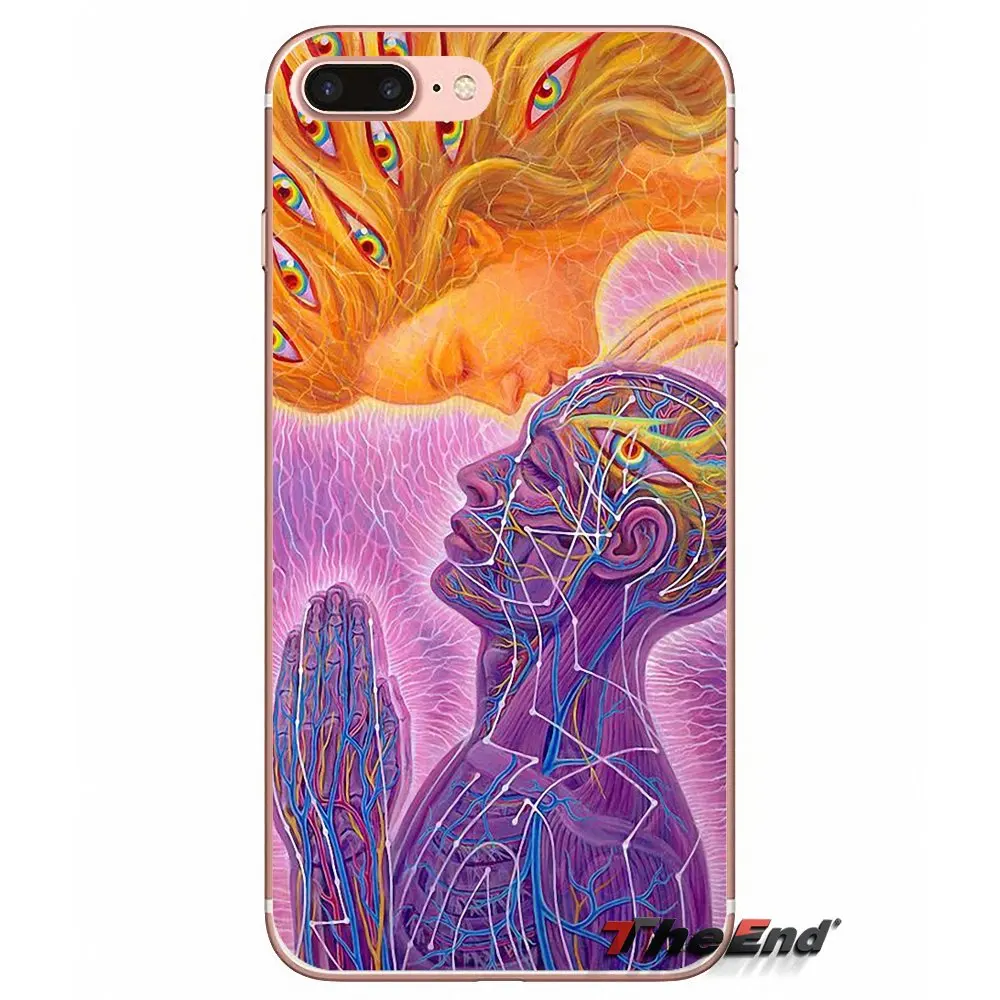 Alex gray Progress Soul Kiss Muse TPU чехол для iPhone X 4 4S 5 5S 5C SE 6 6S 7 8 Plus Samsung Galaxy J1 J3 J5 J7 A3 A5 2016 2017|case for