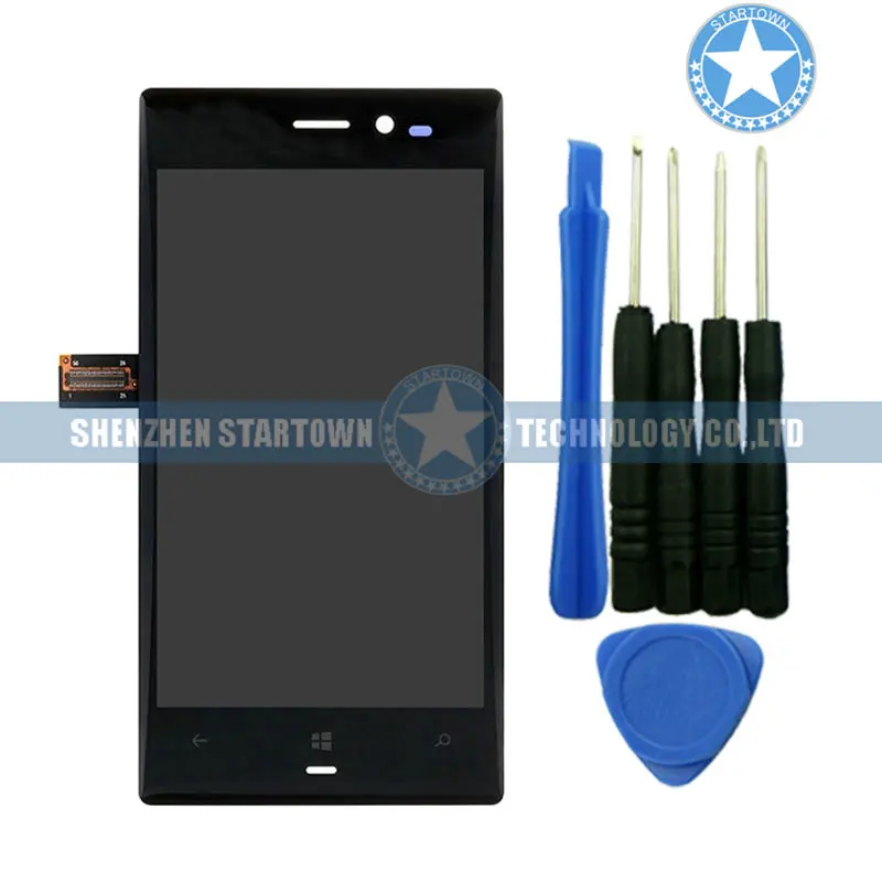 

Repair Parts For Nokia Lumia 928 Digitizer Touch Screen Front Glass LCD Screen Assembly Replacement Black with Tools