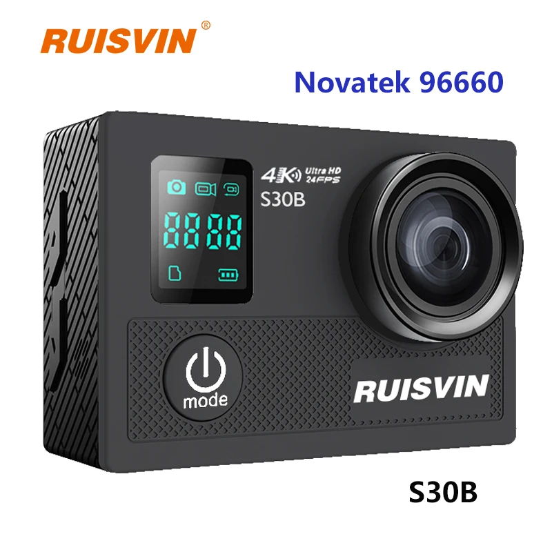 Камера RUISVIN S30B SJ SJ4000 SJ5000 стильная Экшн-камера 30 м для дайвинга Go Водонепроницаемая профессиональная камера Ultra HD 4K WiFi Спортивная DV камера на шлем