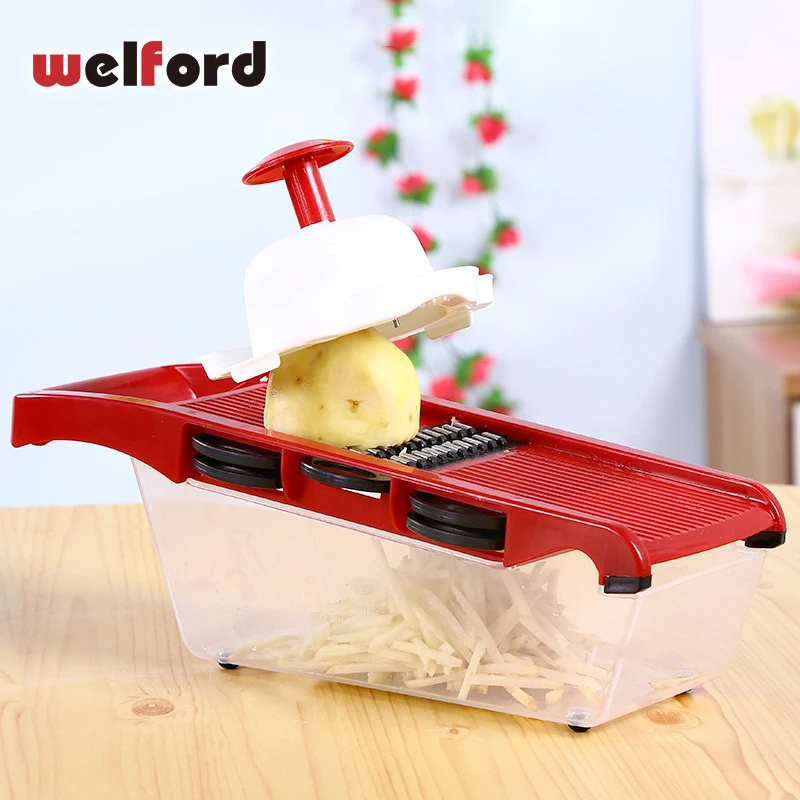 Welford Multifunctional Adjustable Spiral Manual Slicer Mandoline