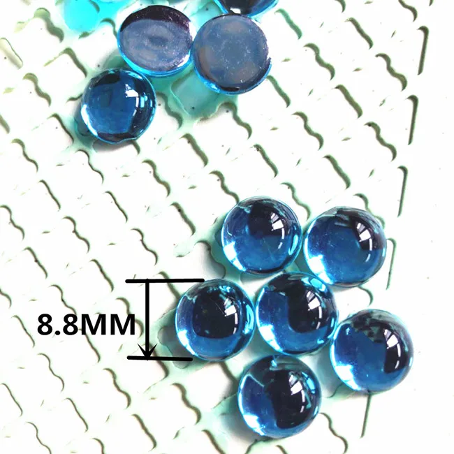 30 шт./лот, блестящие стразы, круглый клей на смоле, акриловые декоративные камни для одежды/сумки/обуви, аксессуары для рукоделия, товары для скрапбукинга - Цвет: tiffani9