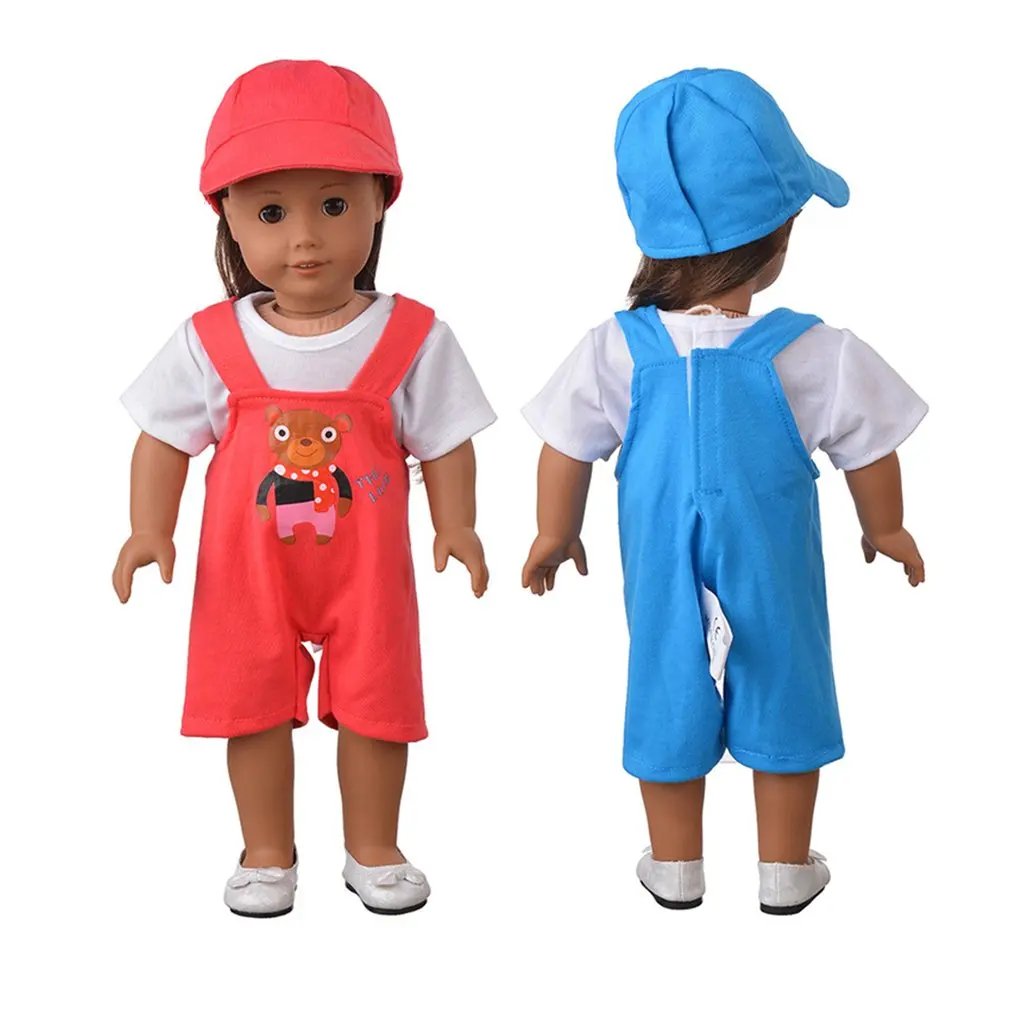 OVDAY Baby Dolls Clothes Set Overalls for 18 inch zapf Newborn Baby