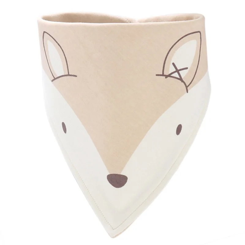 Cotton Bandana Bibs Infant Feeding Smock Baby Burp Cloths Cartoon Saliva Towel Baby Food Accessory Soft Baby Stuff
