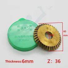 HSS-TIN покрытие фреза 60x16x6 36 зубы для DEFU горизонтальный копировально-фрезерный станок для обработки замочных ключей