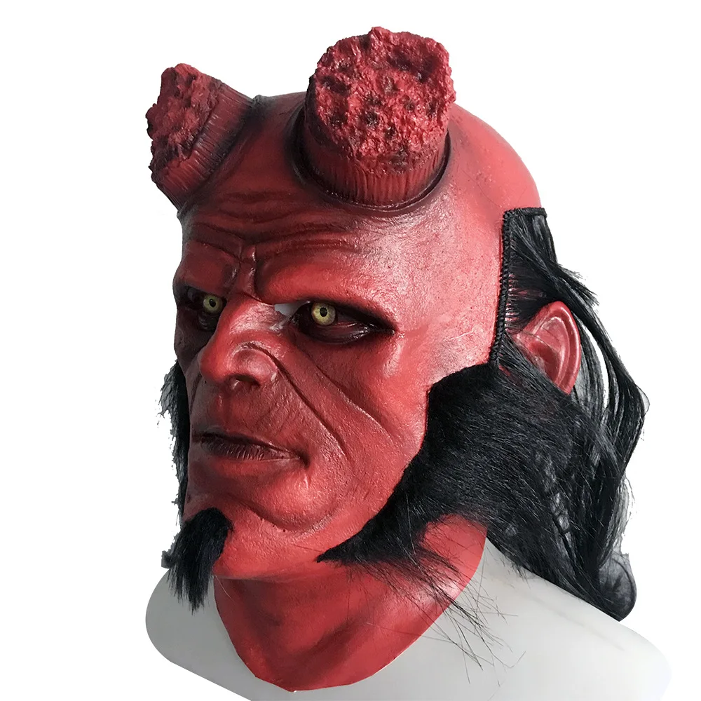 Hellboy: Rise of the Blood queen маска для косплея Хеллбой зов тьмы латексные маски перчатки Ужасы Хэллоуин вечерние реквизиты Прямая поставка