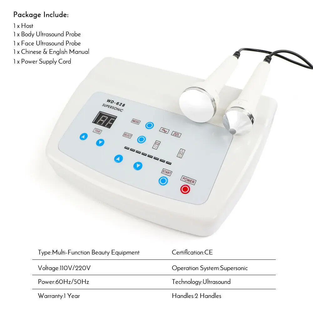 Pro 1mhz Salon Use Ultrasonic Facial Machine Anti Aging Skin Lifting