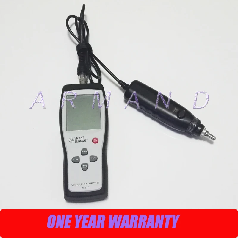 

Detached Probe Type Vibration Meter Smart Sensor AS63B 0.1-199.9m/s Vibration Tester Analyzer