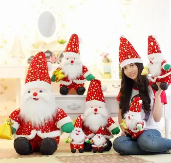 

NEW 4 PCS 30cm natal Santa Claus toy enfeites de natal, merry christmas decoracao de natal