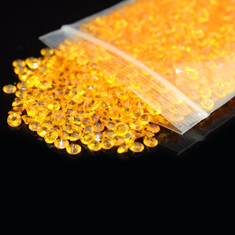 

10000 pcs 6mm 1ct Wedding Decoration acrylic Crafts Diamond Confetti Table Scatters Clear Crystals Centerpiece Events Party