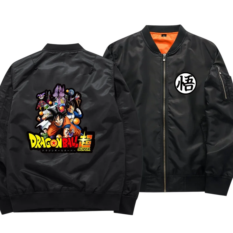 

High-Q Unisex Anime Cos DRAGON BALL Son Goku Kakarotto Casual Jacket Coat Uniform Punk Rock Top Coat