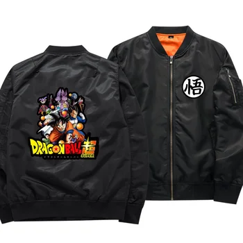 

High-Q Unisex Anime Cos DRAGON BALL Son Goku Kakarotto Casual Jacket Coat Uniform Punk Rock Top Coat