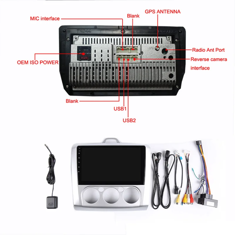 Cheap 9" 2.5D IPS Android 8.1 Car DVD Multimedia Player GPS For ford focus 2 3 2006 2007 2008 2009-2011 audio radio stereo navigation 5