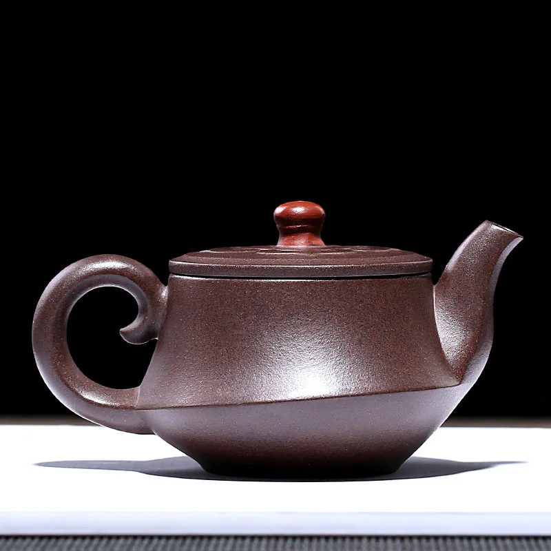 Purple Sand Pot Agent Factory Direct Selling Purple Mud Pure Manual Made Curling Pot Teaware Gift Box One Delivery