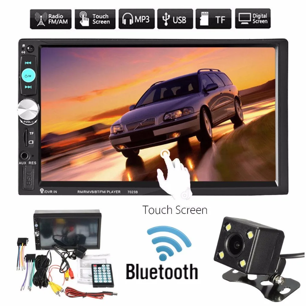 

Vehemo 7" 2din Car MP5 Player Touch Screen DC 12V Smart Car Electronics Automobile Audio Video With Camera Reversing Image