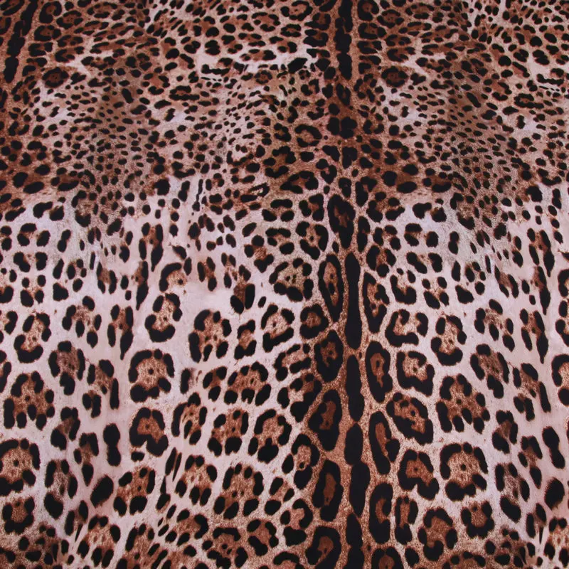 Леопардовый принт мягкий полиэстер кади ткань для женщин Весна Лето Осень кади платье юбка рубашка шитье DIY-AF994