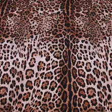 Леопардовый принт мягкий полиэстер кади ткань для женщин Весна Лето Осень кади платье юбка рубашка шитье DIY-AF994