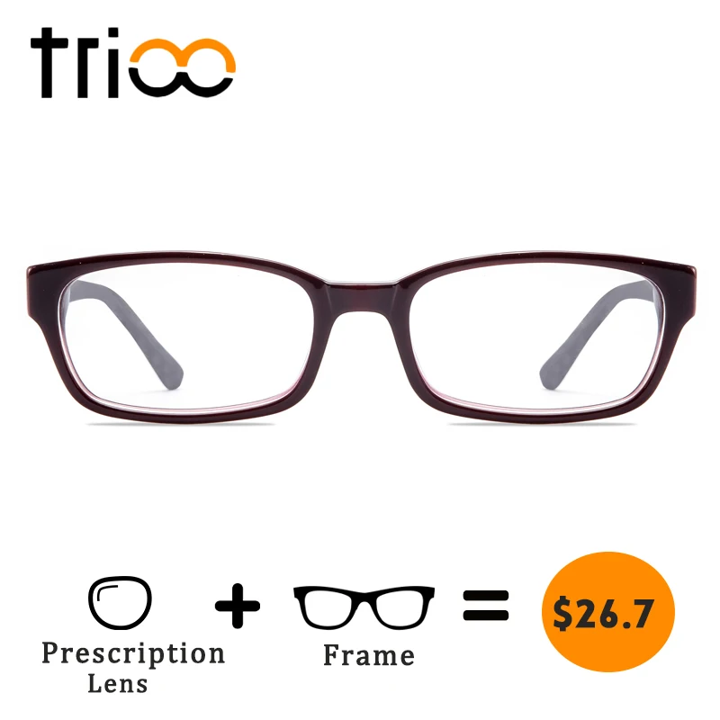 

TRIOO Prescription Reading Glasses Women Computer Eyeglasses Patterned Optical Frame Spectacles Diopter Degree Lens Oculos Gafas
