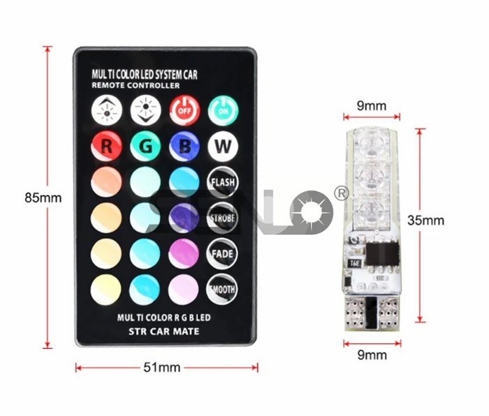 Зеленого и синего цветов Изменение t10 w5w светодиодный Canbus Error Free wy5w 2825 2880sw 168 194 192 501 5w5 501 светодиодный Автомобильные фары