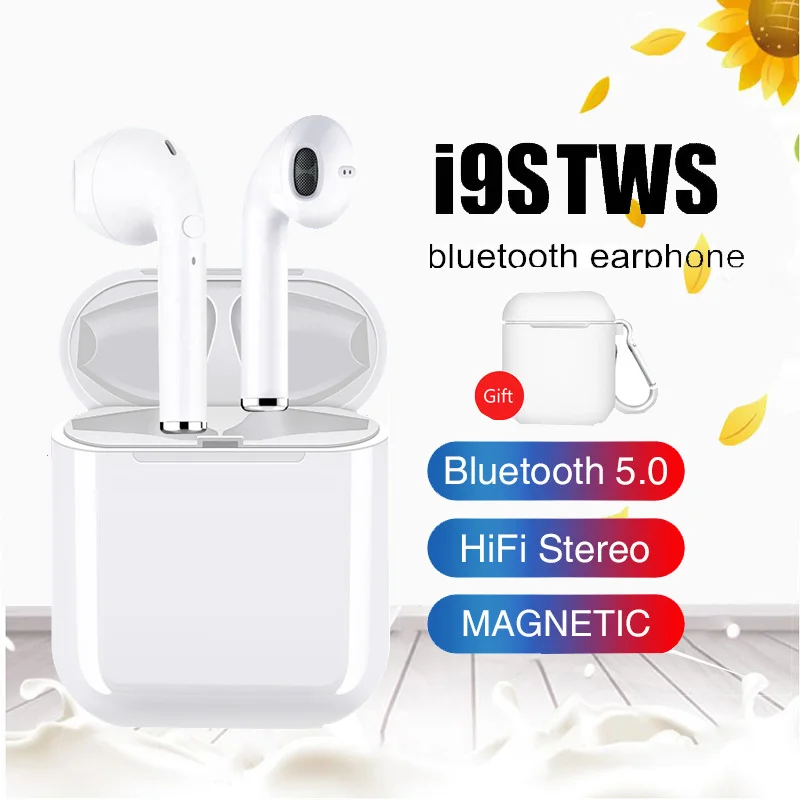 

I9s TWS mini wireless Bluetooth headset stereo earbuds with charging box microphone for iphone and other smart phones