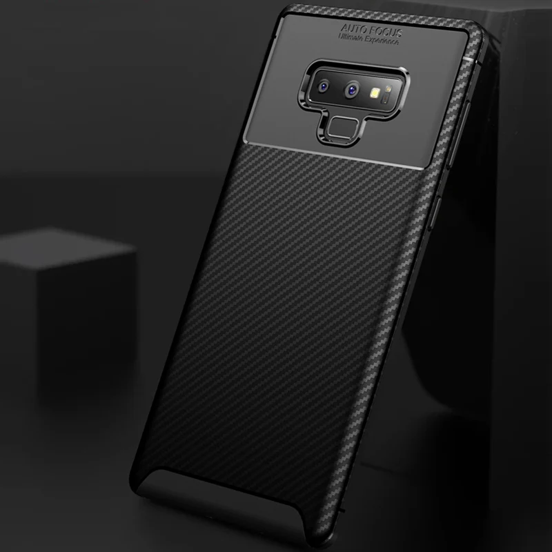 Shockproof Case For Samsung Galaxy S9 Plus Note 9 Carbon fiber Case