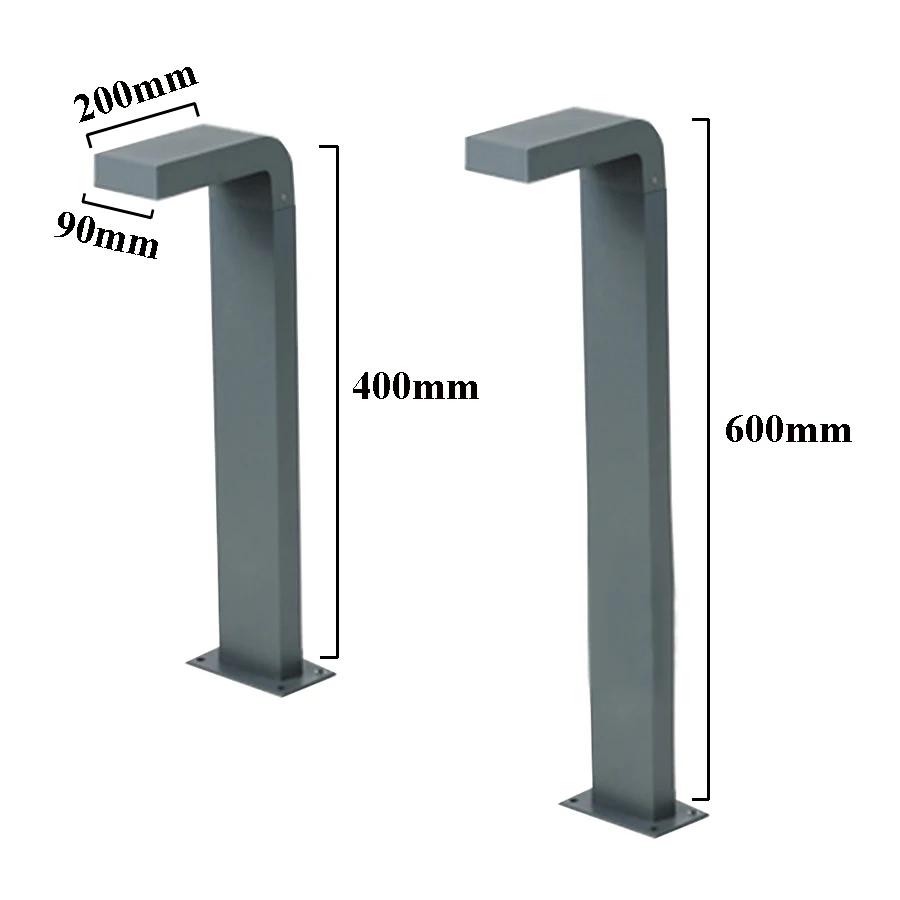 BEIAIDI 2 шт открытый светодиодный садовый газон свет столб лампа водонепроницаемый Для дорожки на участке коридор фонарь на столб вилла патио световой столб