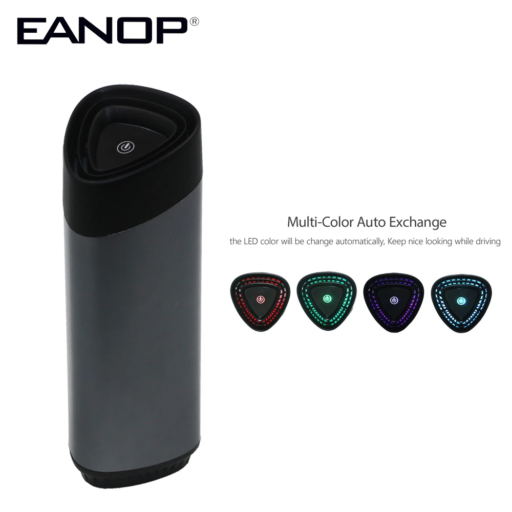 

EANOP P400 Car Air Cleaner in-Car Air Purifier 12V Air Freshner HEPA Filter for Universal Cars Suitable for 3- 20 Square Meter