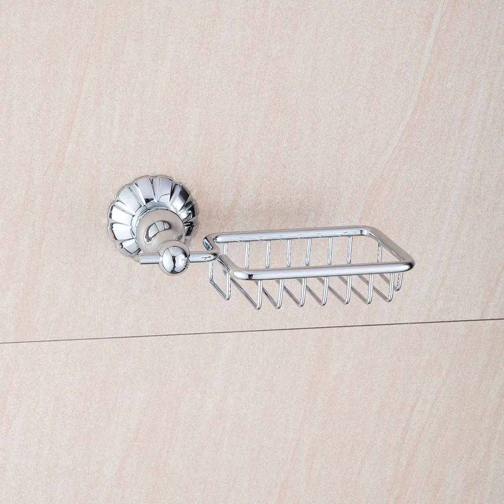 

Factory direct wall-mounted soap box Chrome stainless steel soap net bathroom bathroom soap net rack lo816337