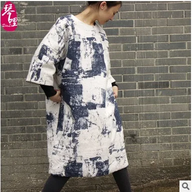 New products listed in the winter 2016,  original design  cotton  loose big yards Women's thickening cotton-padded clothes coat