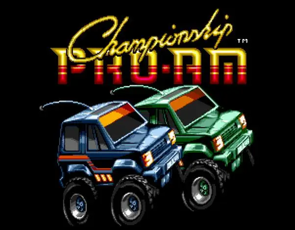 Чемпионат Pro-Am игровой картридж 16 бит карточная игра для MegaDrive / Genesis системы