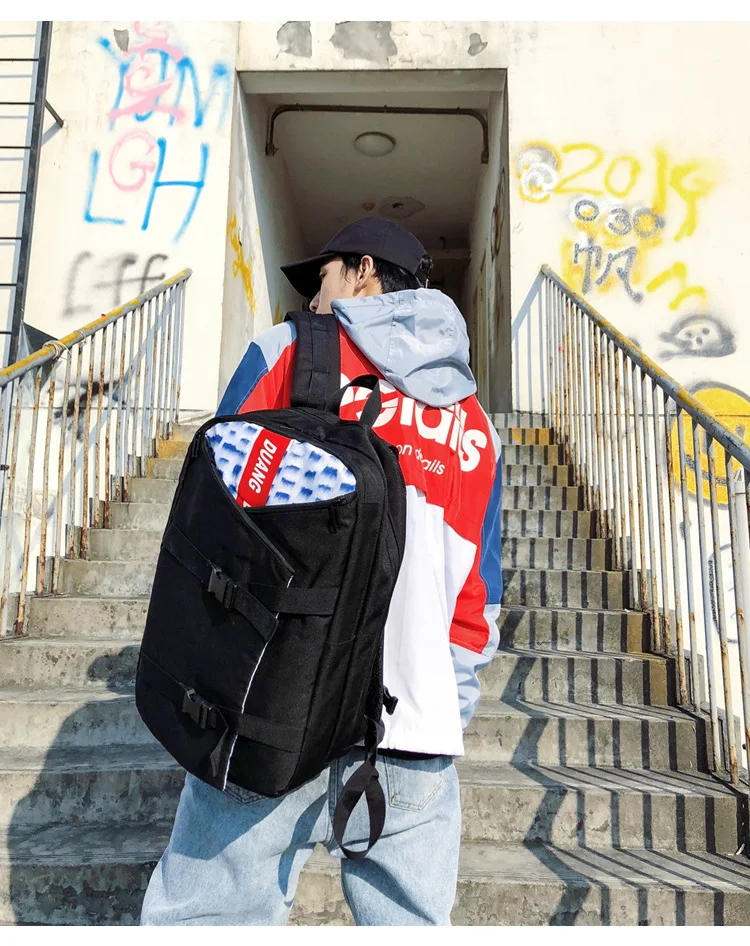 Harajuku рюкзаки для ноутбука для женщин мужчин школьные сумки для подростков большой емкости Повседневная дорожная сумка Хип-хоп сумки