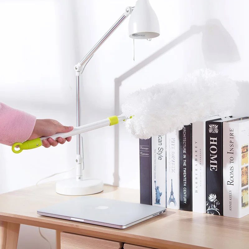 

Telescopic dust Shan household anti-static feather duster car sweeping cars can be curved dust duster