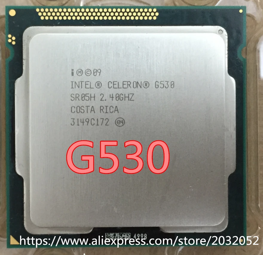 Процессор Intel Celeron G530 CPU 2M/2 4G/65W LGA 1155 TDP 65W настольный процессор с разобранными