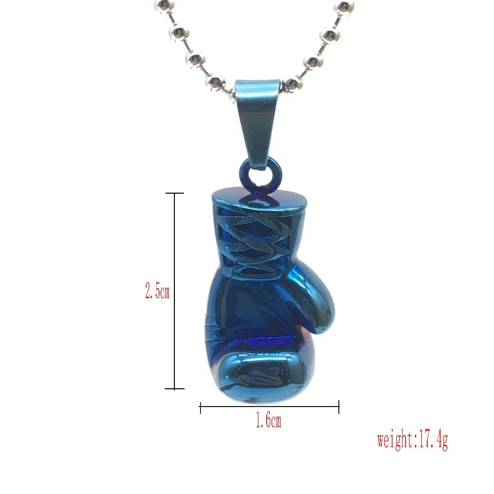 Buy blue Fist Pendant Necklace Fine Jewelry Boxing