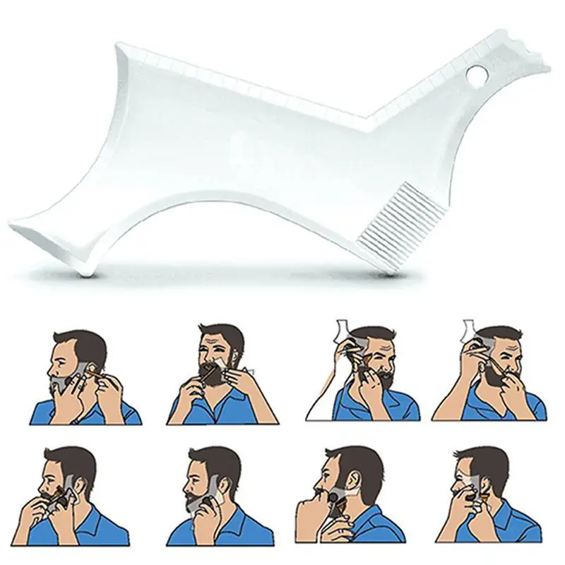 BellyLady Men Beard Shaping Styling Template Comb Men's Beards Combs Beauty Tool for Hair Beard Trim Templates BellyLady Men Beard Shaping Styling Template Comb Men's Beards Combs Beauty Tool for Hair Beard Trim Templates