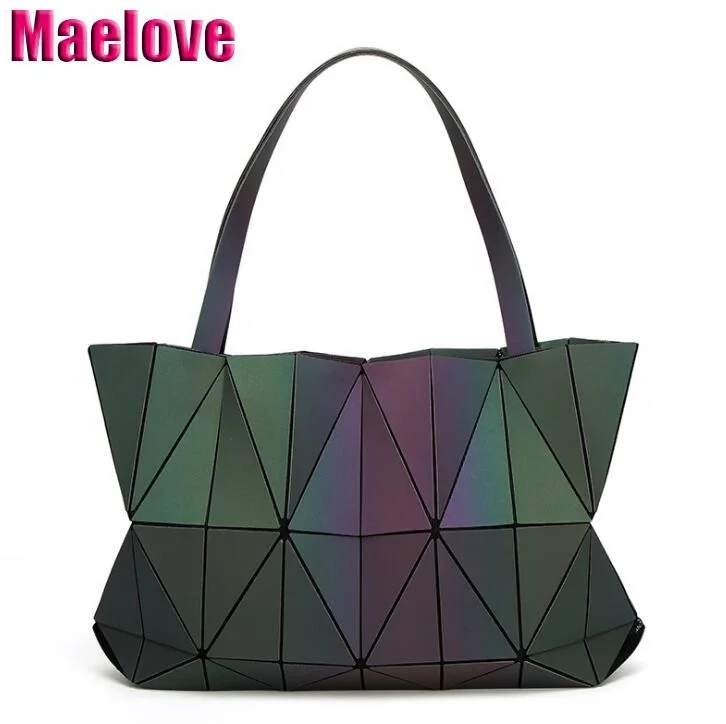 silver geometric bag