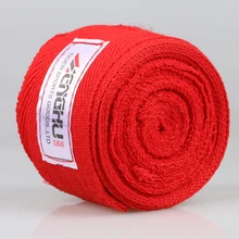 Горячая Распродажа 5 см ширина тренировка, бой Муай Тай ММА боксерский бандаж эластичные бинты для запястья 2,5 метров длиной 2 шт. кикбоксинговые перчатки обертывания