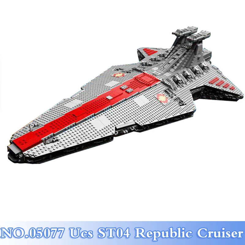 

2018 Lepin 05077 Star War 6125Pcs UCS ST04 Republic Cruiser Figures Building Blocks Bricks Set Toy For Children Model Kits Gift
